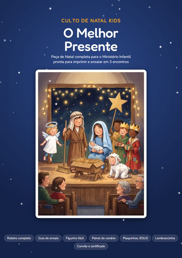 Capa do Kit Culto de Natal Kids